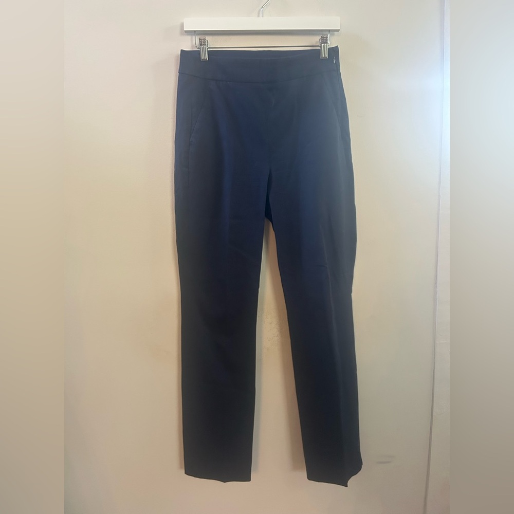 J.crew navy pleated trousers 6‎ tall